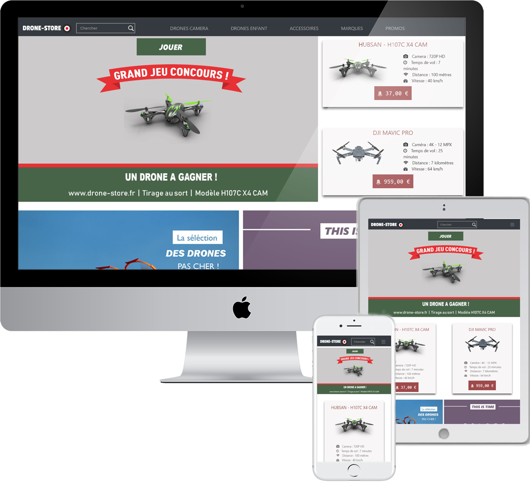 drone store photo rendu