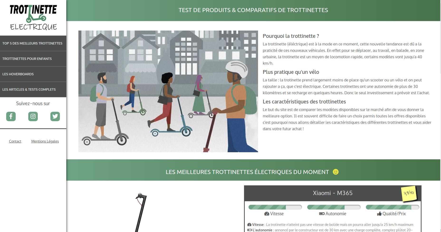 site de trottinette electrique